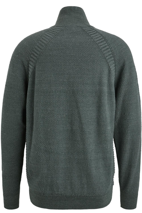 Cast Iron half zip collar cotton heather pla